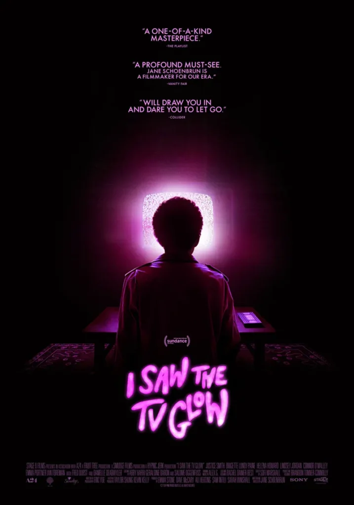 I saw the TV glow