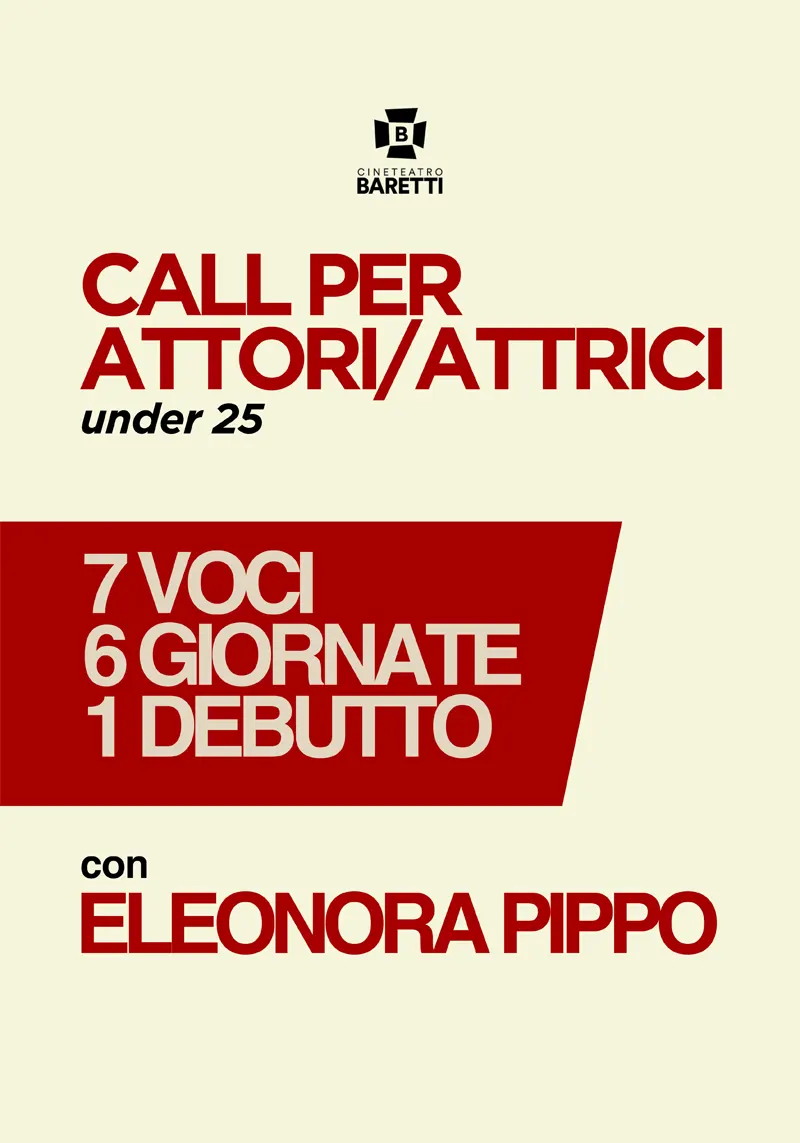 Call per attori e attrici Call per attori e attrici