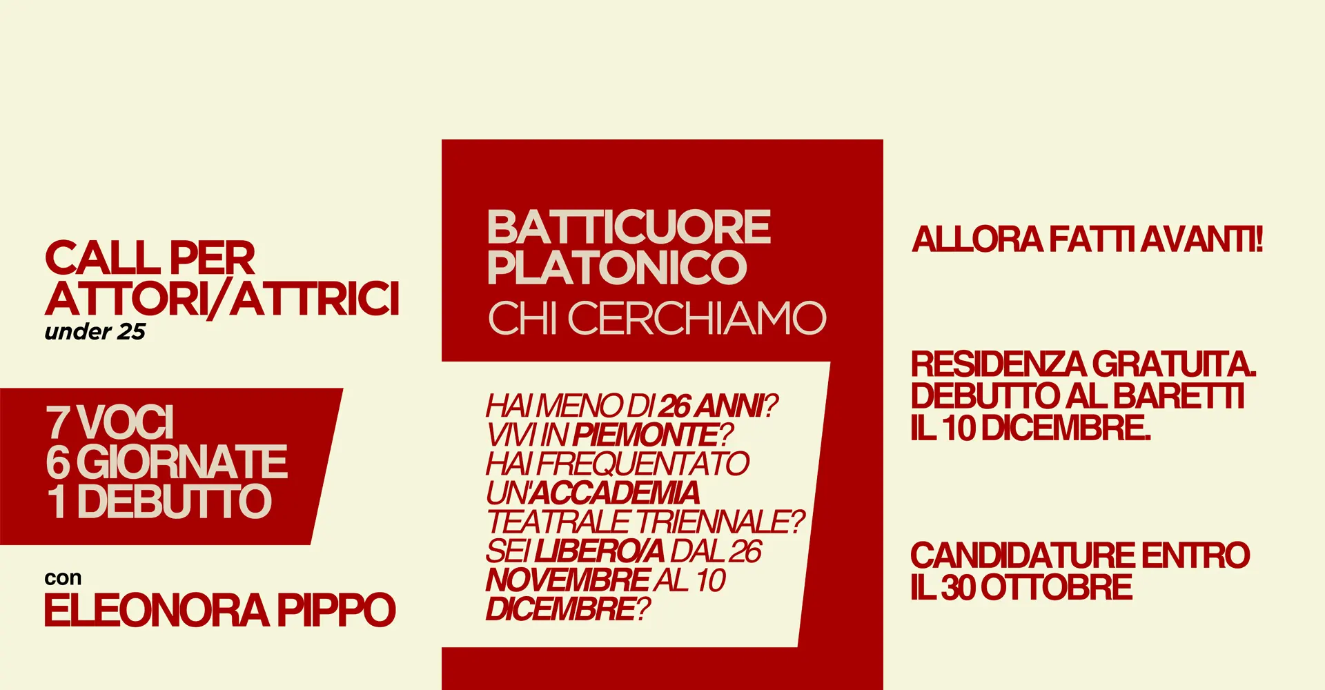 Call per attori e attrici